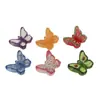 Nueva Serie de Mariposas Transparentes de Colores de Frutas Hecho a Mano DIY Pegamento de Crema Accesorios de Resina Accesorios para el Cabello Pinzas para el Cabello Colgantes