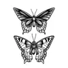 Artículo Popular Transfronterizo: Pegatinas de Tatuaje 3D Mariposa Floral Enredadera Clavícula Brazo Estilo Ins Personalizado Chica Picante En Stock