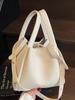 2025 Bolso de Mano de Estilo Coreano de Venta Caliente Estilo Simple Patrón Lichi Pequeño Casual Combinable Elegante Bolso de Hombro Cruzado