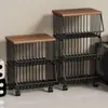 Estante de Almacenamiento de Cocina Cesta para Frutas y Verduras Sala de Estar Estante de Almacenamiento para Juguetes y Snacks Carrito Pequeño Multifuncional de Pie para el Hogar