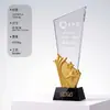 Trophy Company de Cristal Impreso en 3D Competencia al Empleado Destacado Campeón Equipo Honor