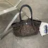 Bolso Transfronterizo Estampado de Leopardo para Mujer Gran Capacidad Nuevo 2026 Otoño Invierno Tendencia Casual Bolso de Hombro Único para el Viaje Diario