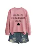 Sou Eu, Oi, EU sou o Site Independente Amazon Wish Moda Casual Simples Moletom Feminino e Camiseta Base
