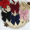 Uniforme Jk corbata de moño raíz de pluma cianótico rojo color sólido ángulo oblicuo japonés estudiante raíz de pluma gigante flor de cuello traje de marinero objeto pequeño