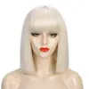 Exportação Transfronteiriça Peruca de Animação Europeia e Americana Cos Cabelo Longo Liso Feminino com Franja Penteado de Comprimento Médio Conjunto de Cabelo Falso Colorido