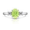 Anillo de huevo de paloma transparente flash de corte flor de hielo de venta caliente transfronterizo para mujer, moda europea y americana simple, tesoro de color, anillo de diamantes de alto carbono