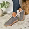 2026 Nuevas Botas de Algodón Cálidas y de Moda con Forro de Felpa para el Noreste para Mujer, Casual Color Sólido Gamuza Retro Talla Grande Botas de Nieve