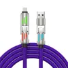 Cabo de Dados de Carregamento Super Rápido Quatro em Um com Luz de Respiração Colorida Adequado para Apple Android Tipo-C