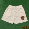 Shorts esportivos americanos para comércio exterior transfronteiriço, modelo Bird's Eye, secagem rápida, respiráveis, ideais para fitness, corrida e exercícios, com modelagem solta até o joelho e quatro pontos de ajuste.