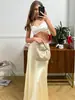 Moda Nova Primavera/Verão 2026 Sexy Estilo Puro Desejo Saia Reta com Alça de Amarrar Transfronteiriça Europeia e Americana Saia Elegante