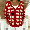 2026 Cardigan tipo suéter de botones de punto falso europeo y americano, chaqueta sudadera, nueva moda casual creativa de otoño e invierno, ropa para mujer