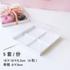 Caja de postre para pastel pequeño de 4 granos 6 granos caja transparente dona pastelería caja para hornear empaque combinado para té de la tarde