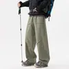 Pantalones cargo nuevos para hombre, corte holgado, talla grande, adecuados para primavera y otoño, versátiles para adolescentes, pantalones rectos casuales deportivos