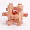 Madera de Haya 4.5cm Cerradura Kongming Luban Juego Completo Regalo Educativo Infantil Juguete de Madera con Ensamblaje Machihembrado Detalles en Empaque de Plástico