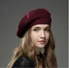 Promoção Quente Boina de Tricô Feminina Viscose Algodão Strass Stretch Alta Qualidade Gorro Quente de Inverno Francês