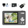 Q12 Modelo Popular Cámara Digital de Alta Definición con Píxeles 4K CCD para Estudiantes, Cámara Compacta Mini de Nivel Básico para Fotografía en Casa