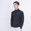 Camiseta informal de manga larga con media cremallera para hombre, estilo urbano, de otoño, con cuello alto, para exteriores