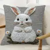 Temu Venta Caliente Funda de Almohada con Estampado de Gato Animal Cojín Suave para Sofá Decoración para el Hogar Dormitorio Almohada