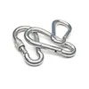 Accesorios para Equipo de Fitness Gancho para Cuerda de Tracción Hebilla Conectora de Banda Elástica Mosquetón Cuerda Elástica Eslabón Rápido Hebilla de Bloqueo