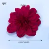 Cabeças de flores de crisântemo artificiais e acessórios para atacado, decorações florais de tecido de seda para casamento de 13 cm, cabeças de flores de dália
