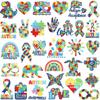 Pegatinas de tela para bordado de rompecabezas Corazón Arcoíris Etiqueta de bordado para computadora Dinosaurio Pequeño de Dibujos Animados Pegatinas de Parche Coloridas Decoración de Bolsa