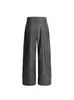 Pantalones Anchos de Doble Pinza Estilo Retro Americano con Cinturilla Deslizante, Unisex, Corte Holgado 2025, Pantalones Casuales Rectos con Caída