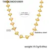 Açucareiro Nicho Francês Colar Pulseira Coração a Coração Aço Inoxidável Oco Coração Tridimensional Conjunto de Joias de Luxo Leve