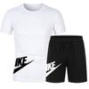 Pantalones cortos de manga corta de verano para hombre, camiseta holgada para entrenamiento de baloncesto, fitness y running, traje deportivo informal