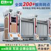 Puerta Telescópica Eléctrica de Acero Inoxidable de Alta Gama Fábrica Puerta Plegable con Control Remoto Escuela Aleación de Aluminio Comunidad Puerta Corredera Automática
