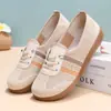 Zapatos Holgazanes del Viejo Pekín para Mujer, Transpirables, Cómodos, Ligeros, Antideslizantes, Resistentes al Desgaste, Zapatos Blancos para Dama/Madre, Estilo Primavera/Verano, Para Personas de Mediana Edad/Mayores