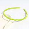 Estilo coreano nova cor pura headband moda simples plástico ultra-fino onda elegante headband todos os acessórios de cabelo correspondentes para lavagem do rosto