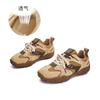 Zapatillas de Entrenamiento Alemanas de Cuero Genuino con Suela Gruesa para Mujer, Nuevo Estilo Primavera 2026, Bloques de Color Doble Cordón, Zapatillas Deportivas Estilo Papá, Zapatillas Casuales Estilo Forrest Gump para Mujer