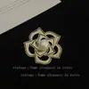 Broche de Diamantes Completo, Lujo Ligero, Flor Vintage, Mariposa y Espiga de Trigo, Broche de Alta Calidad, Broche de Nicho de Gama Alta