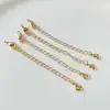 Atacado Fivela Banhada a Ouro 18K Acessórios para Joias Artesanais DIY Fivela de Conexão Corrente Extensora Fivela Cauda de Peixe Fivela Lagosta Mais Argola