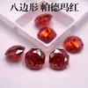 Pedra Solta de Zircônia Octogonal Cor Padparadscha Corte Rosa Millennium Rose Pedras Preciosas Anel Pingente Acessório Pedra de Corte de Alta Precisão