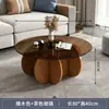 Mesa de centro de vidro, luxo leve moderna para sala de estar uso doméstico, mesa redonda para apartamento pequeno, mesa estilo ins da moda, mesa minimalista para varanda