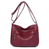 Bolsa Grande para Mães para Mulheres 2023 Nova Moda de Rua Pu com Múltiplos Compartimentos Bolsa de Ombro Moda Bolsa Transversal Atacado
