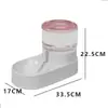 En stock venta al por mayor comedero bebedero para mascotas anti-golpes doble tazón perro gato pequeño y mediano automático bebedero suministros para mascotas