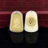 Nuevo colgante de jade blanco de Buda Guanyin con incrustaciones de oro, colgante de Buda Maitreya Guanyin de jade, transmisión en vivo, venderá regalos empresariales al por mayor