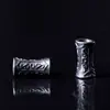 Contas espaçadoras antigas de prata, contas grandes de furo de prata vintage do Xizang, pulseiras e colares de miçangas DIY criativos, contas soltas, acessórios de joias de liga