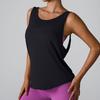 Blusa Deportiva Transfronteriza con Tirantes Finos en la Espalda, Blusa Top de Malla Deportiva de Manga Corta Holgada Transpirable