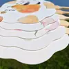 Guofeng Panda Tuan Fan Criativo Fruta Jiyu Fan Ponto Turístico Cartão de Foto de Viagem Wen Chuang Guofeng Ventilador Antigo