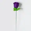 Rosa de pavo real artificial individual, venta al por mayor del fabricante, para decoración de escenas navideñas y de bodas, accesorios de fotografía, adornos decorativos de flores artificiales