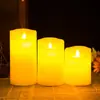 Lámpara de vela electrónica de parafina simulada con LED, mecedora, control remoto, lámpara de vela electrónica creativa para el hogar, propuesta de protección ambiental, decoración romántica para bodas