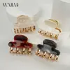 Wjia Pasador de Ácido Acético Francés Pinza para el Pelo de Mujer para Media Cola Pinza de Tiburón Pinza con Sentido Avanzado Accesorios para el Cabello