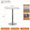 Mesa de Chá com Leite Estilo Americano Luxo Leve Café Mesa Pequena Redonda Moderna Simples Banco de Aço Inoxidável Celebridade da Internet Mobiliário de Aço Inoxidável