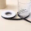 Fita de bolinhas pequenas redondas embalagem de bolo de flor fresca fita de cetim fita trançada para presente acessório de laço DIY decoração colorida fita