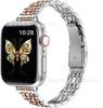 Adequado para Apple Watch 1ª-10ª Geração Relógio Inteligente com Pulseira de Aço Fivela Estilingue Pequena de Sete Contas Apple Ultra2
