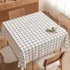 Mantel Cuadrado Impermeable a Prueba de Aceite Lavable Resistente al Calor Estilo Ins Mantel Cuadrado para Mesa de Comedor Cubierta de Mesa de Café de PVC Modelo Nuevo 2025
