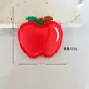 Bolsa para Joyería DIY Accesorios de Colgante Cuero PU Manzana Fruta Accesorios de Comida Colgante para Llave Semi-Terminado